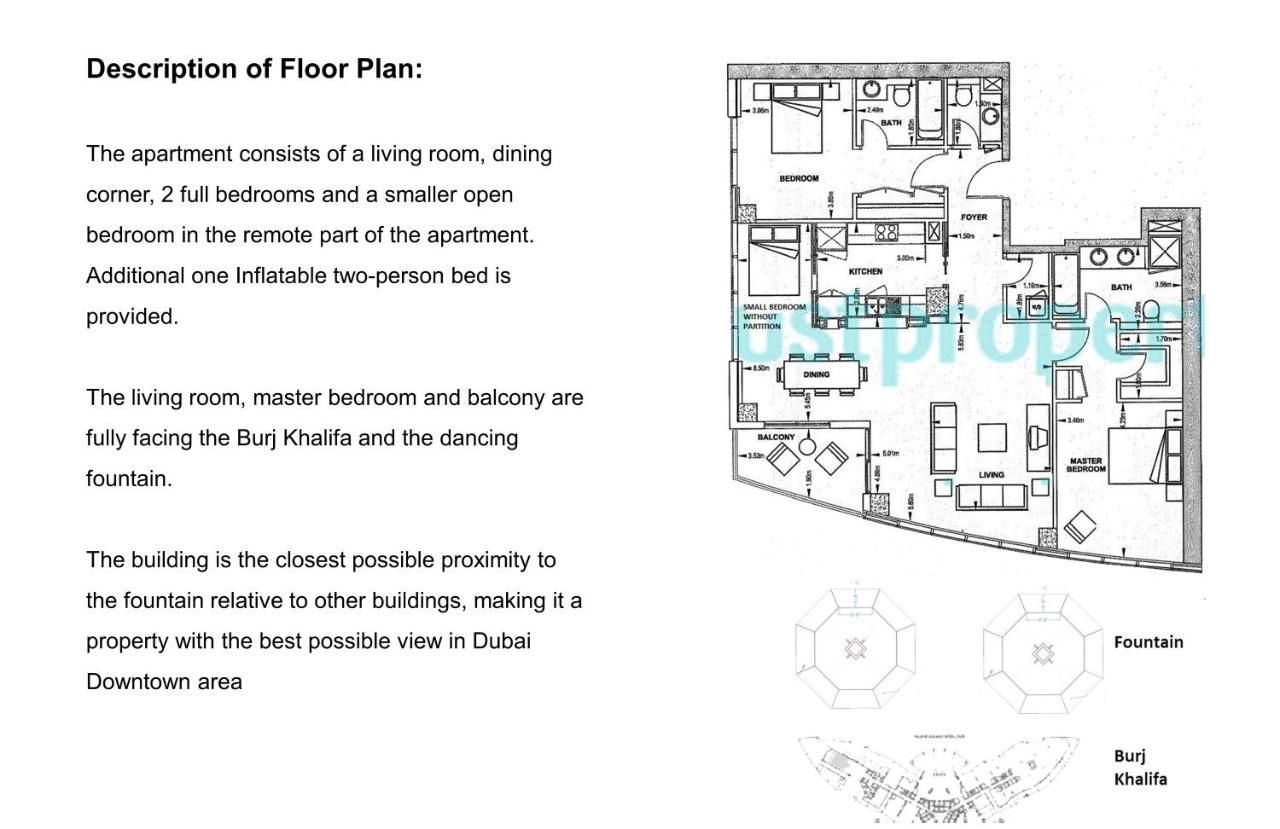 Elite Royal Apartment - Full Burj Khalifa & Fountain View - Brilliant - 2 Bedrooms & 1 Open Bedroom Without Partition ドバイ エクステリア 写真